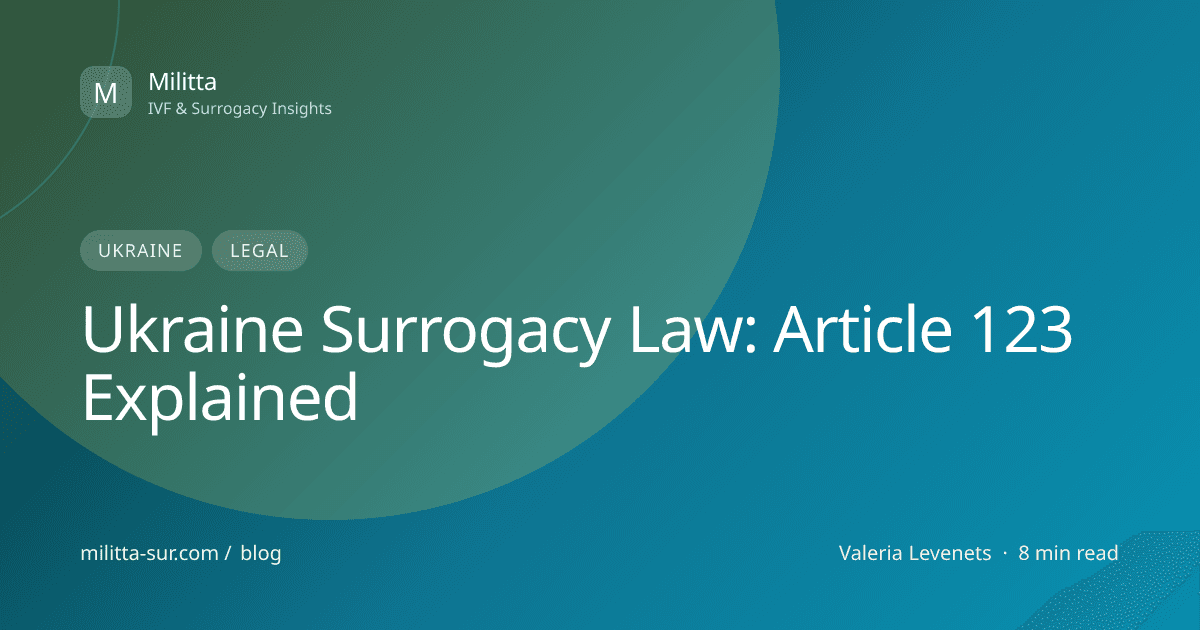 Ukraine Surrogacy Law: Article 123 Explained — visual cover