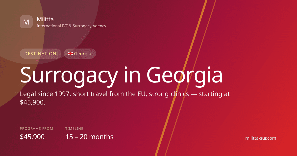Surrogacy in Georgia — Militta destination cover