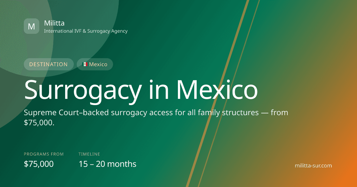 Surrogacy in Mexico — Militta destination cover